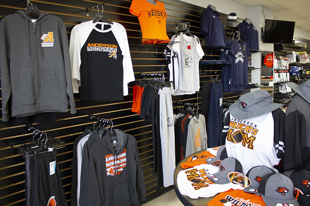 Anderson Redskins spirit wear