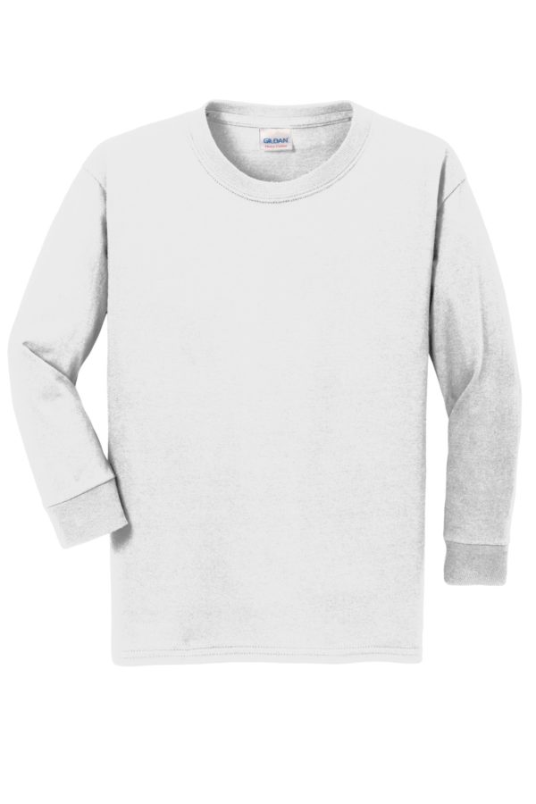 Gildan® Youth Heavy Cotton™ 100% Cotton Long Sleeve T-Shirt. 5400B