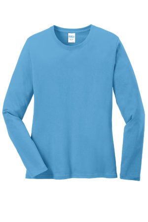 Port & Company® Ladies Long Sleeve Core Cotton Tee. LPC54LS